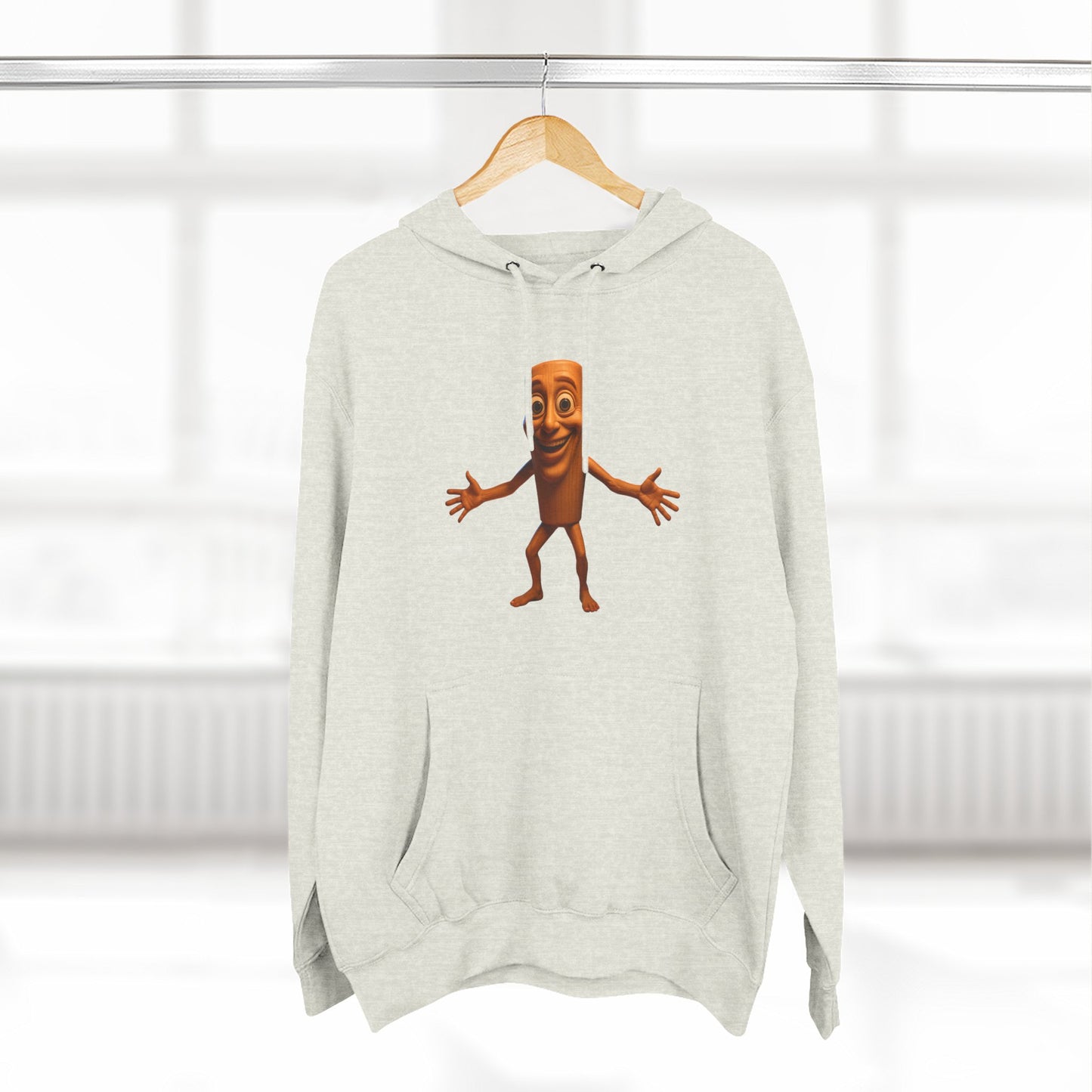 Three-Panel Fleece Hoodie