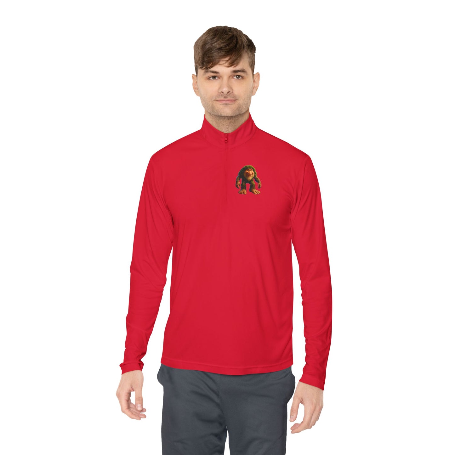 Cozy Cartoon Quarter-Zip Pullover for Retro Gaming Fans, Unisex Pullover, Great for Cold Days, Unique Gift, Cartoon Apparel