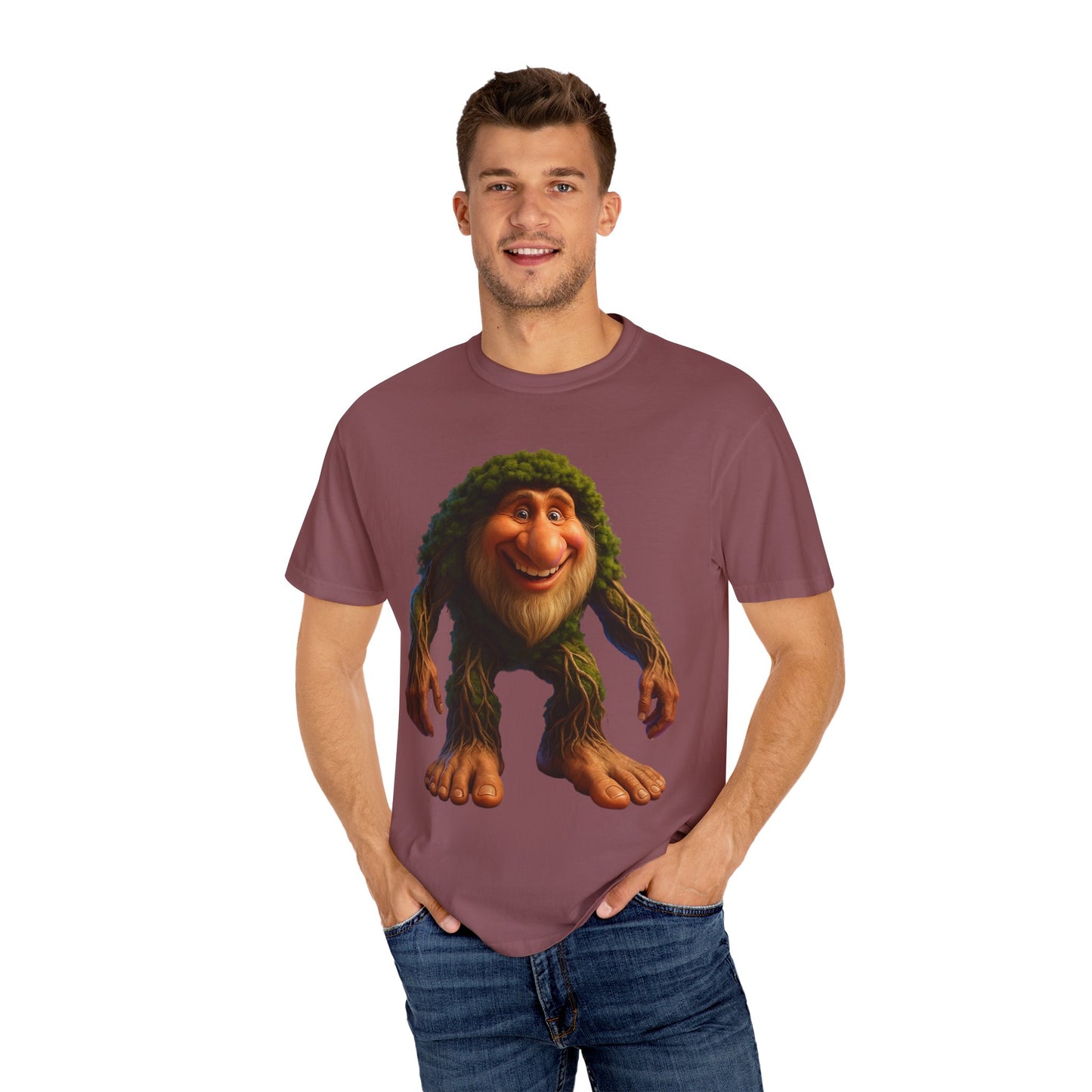 Whimsical Bigfoot T-Shirt, Funny Nature Tee, Sasquatch Gift, Outdoorsy Apparel, Unisex Graphic Shirt