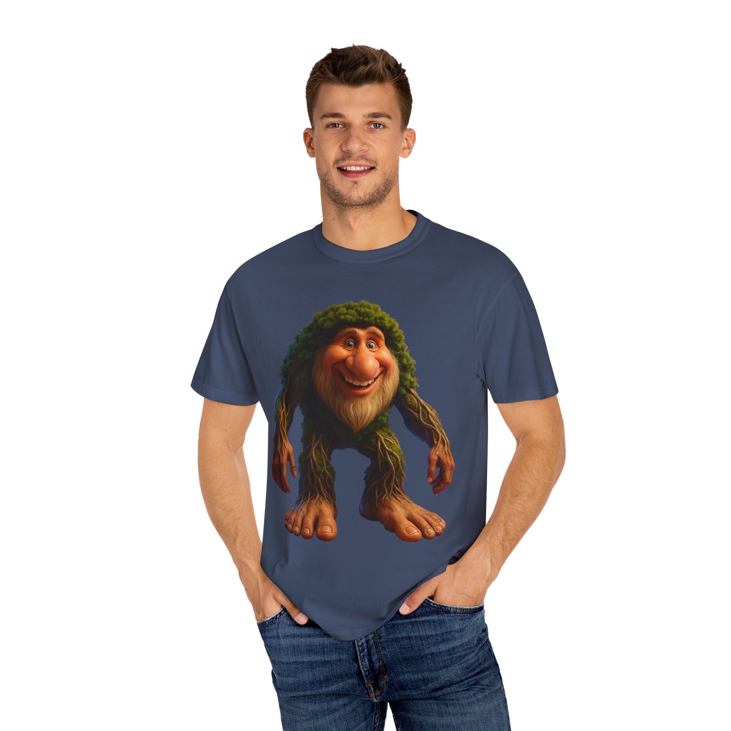 Whimsical Bigfoot T-Shirt, Funny Nature Tee, Sasquatch Gift, Outdoorsy Apparel, Unisex Graphic Shirt