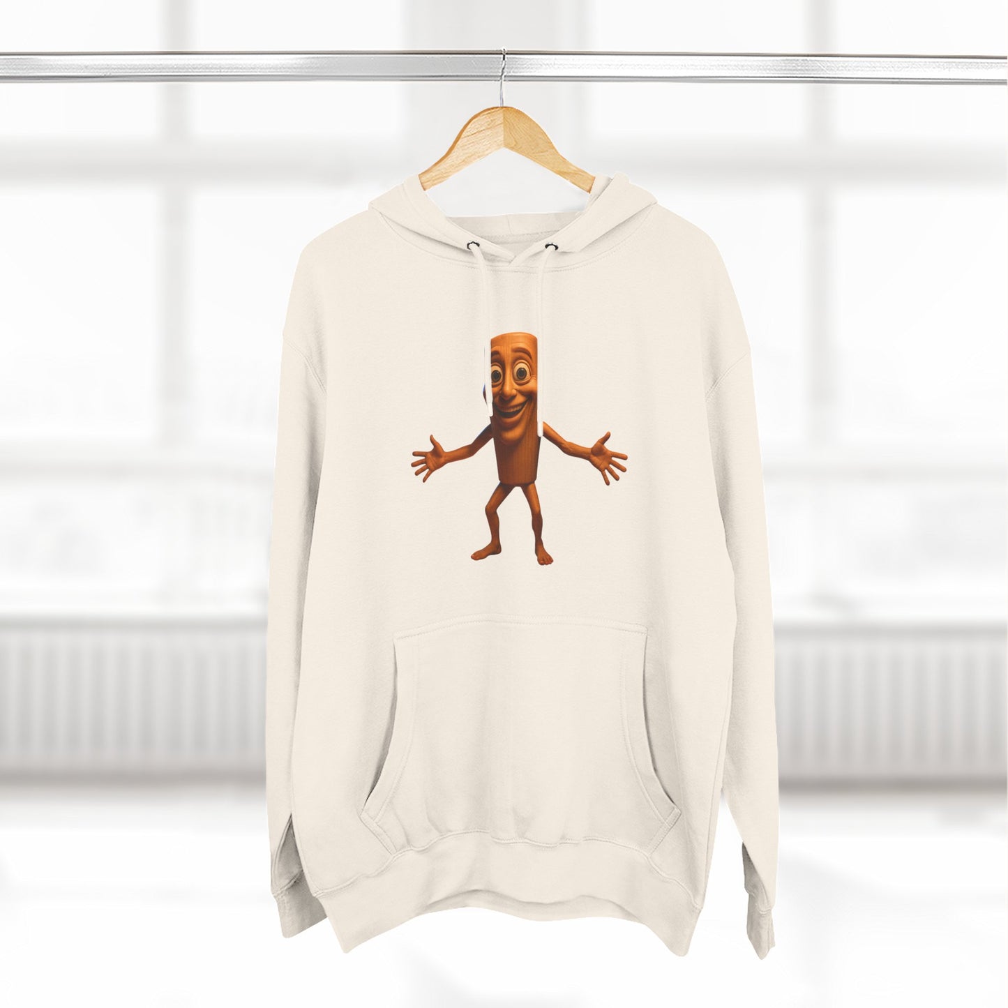 Three-Panel Fleece Hoodie