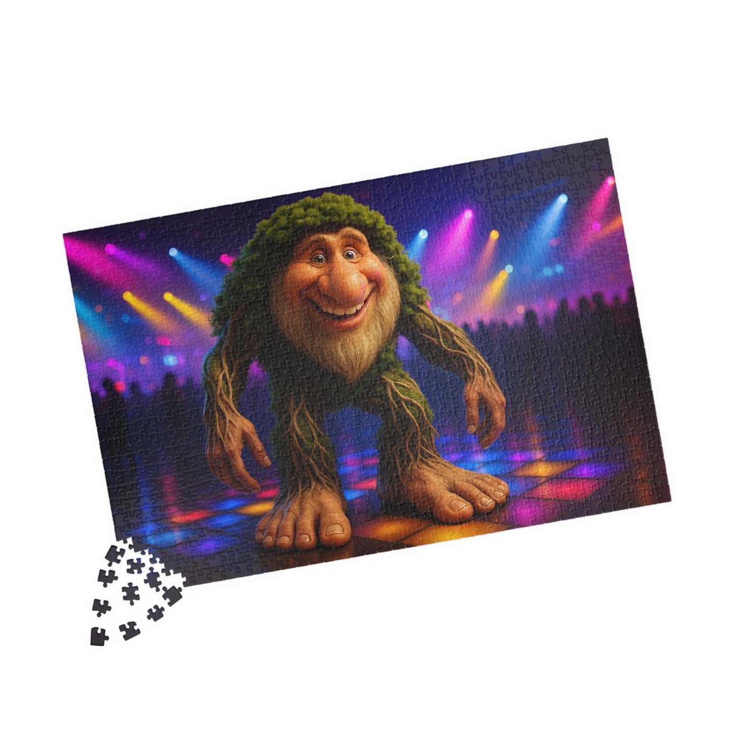 Dance Floor Monster Puzzle - Fun Family Activity, Gift Idea for Kids, Unique Home Décor, Game Night Essential, 252-Piece Challenge
