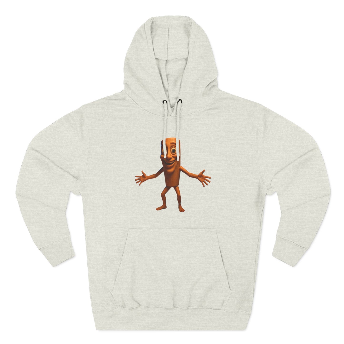 Three-Panel Fleece Hoodie