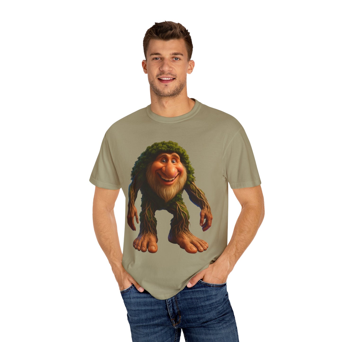 Whimsical Bigfoot T-Shirt, Funny Nature Tee, Sasquatch Gift, Outdoorsy Apparel, Unisex Graphic Shirt
