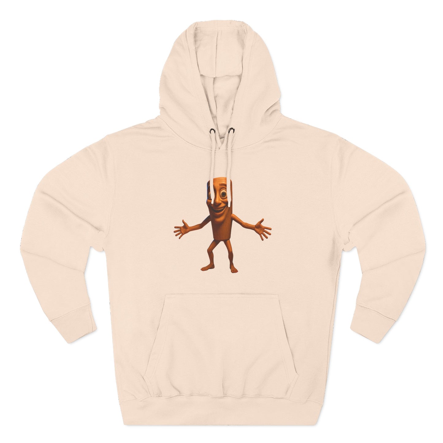 Three-Panel Fleece Hoodie