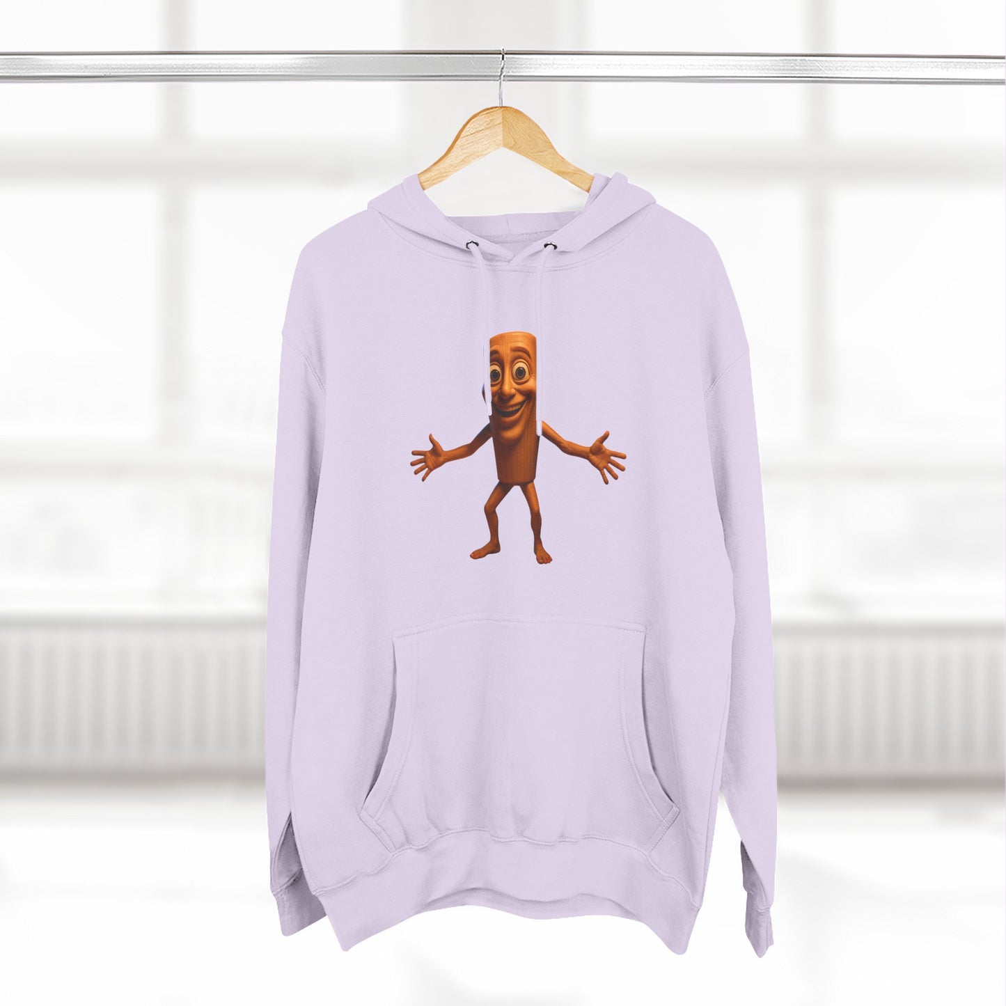 Three-Panel Fleece Hoodie