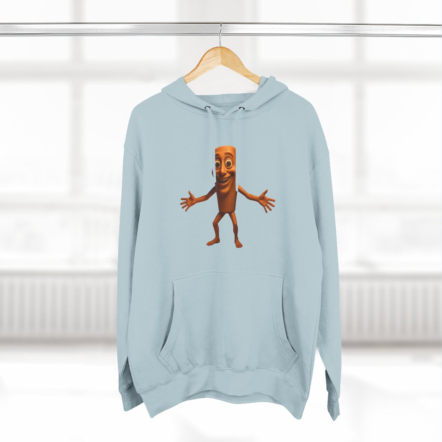 Three-Panel Fleece Hoodie