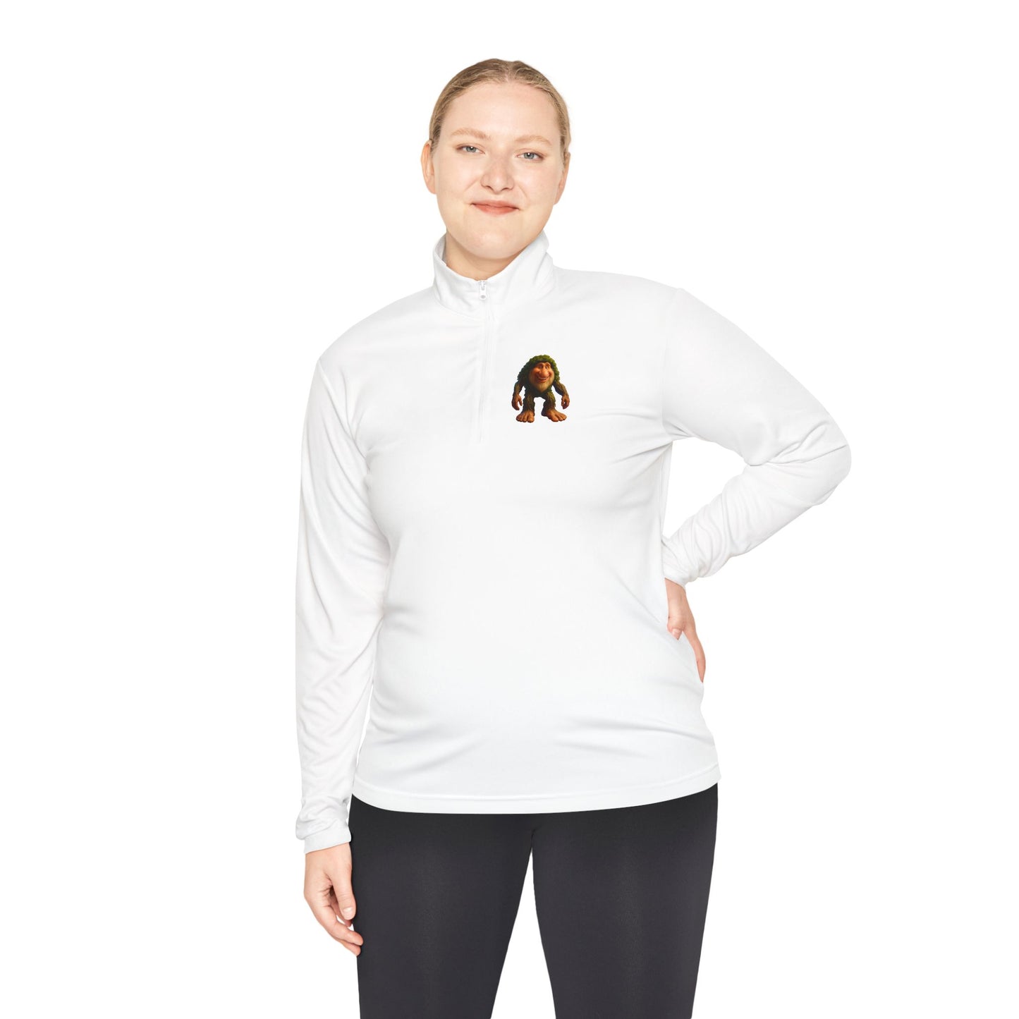 Cozy Cartoon Quarter-Zip Pullover for Retro Gaming Fans, Unisex Pullover, Great for Cold Days, Unique Gift, Cartoon Apparel