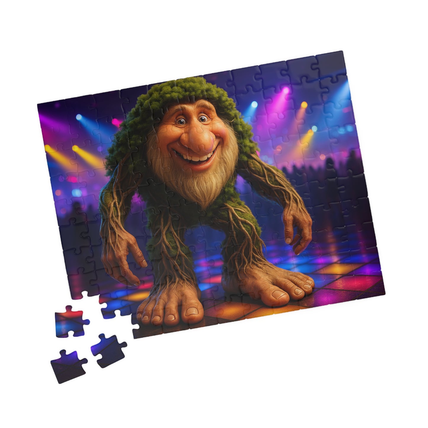 Dance Floor Monster Puzzle - Fun Family Activity, Gift Idea for Kids, Unique Home Décor, Game Night Essential, 252-Piece Challenge