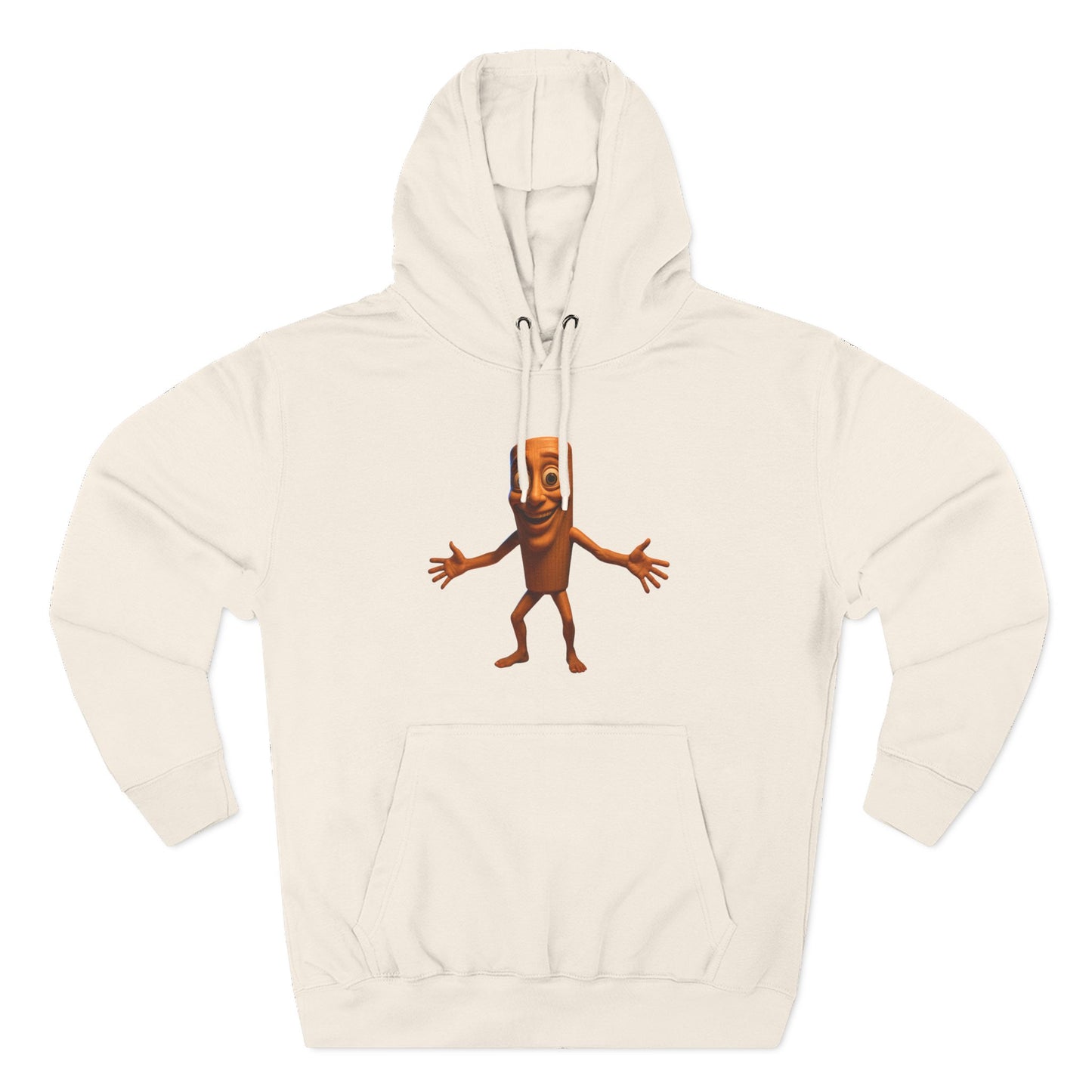 Three-Panel Fleece Hoodie