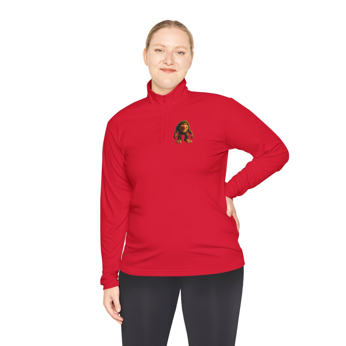 Cozy Cartoon Quarter-Zip Pullover for Retro Gaming Fans, Unisex Pullover, Great for Cold Days, Unique Gift, Cartoon Apparel