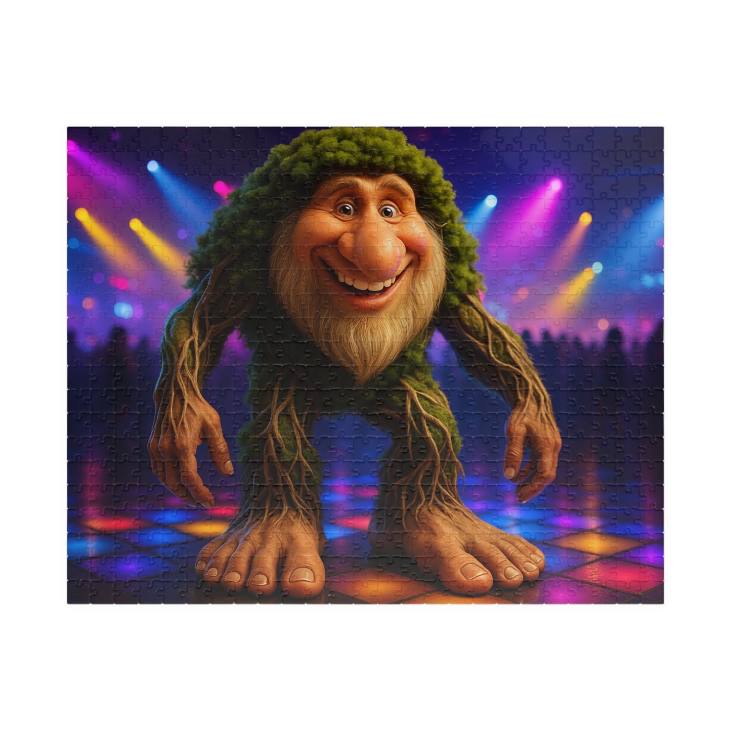 Dance Floor Monster Puzzle - Fun Family Activity, Gift Idea for Kids, Unique Home Décor, Game Night Essential, 252-Piece Challenge
