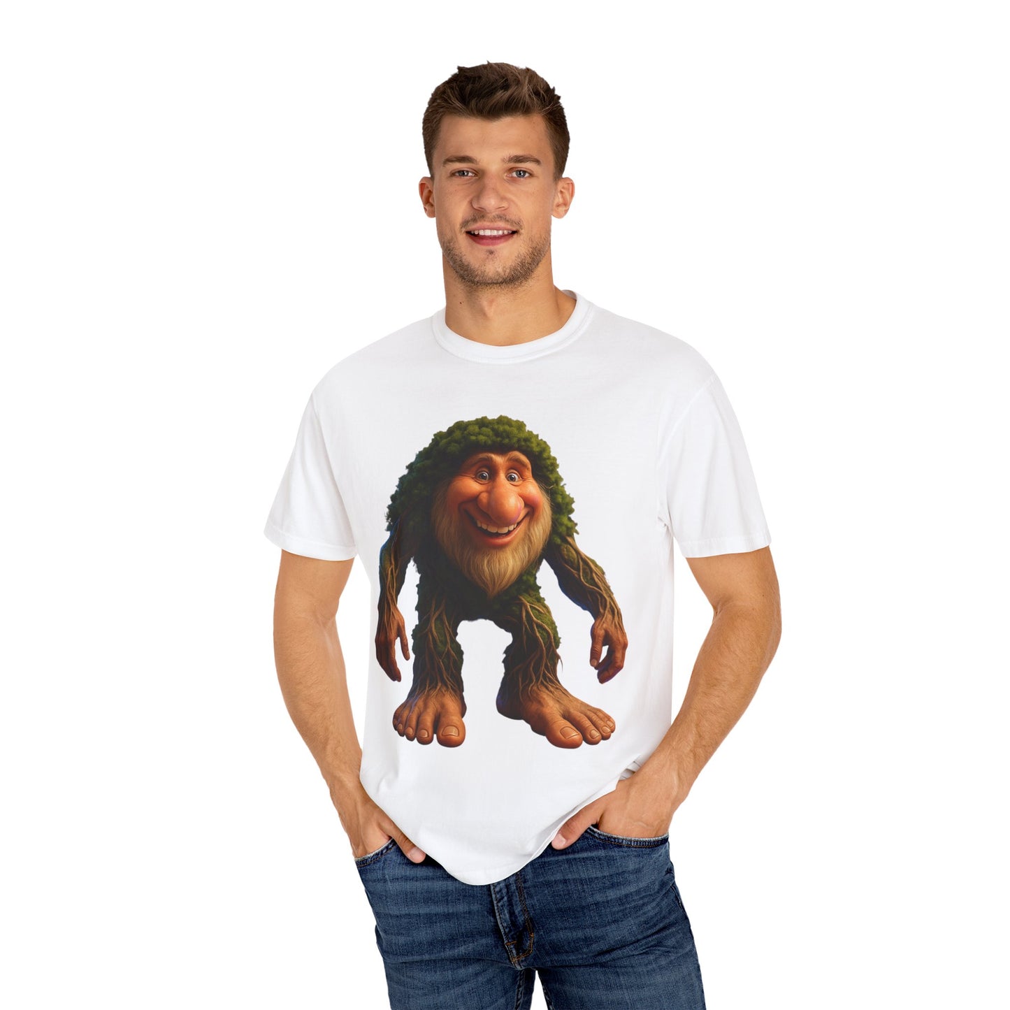 Whimsical Bigfoot T-Shirt, Funny Nature Tee, Sasquatch Gift, Outdoorsy Apparel, Unisex Graphic Shirt