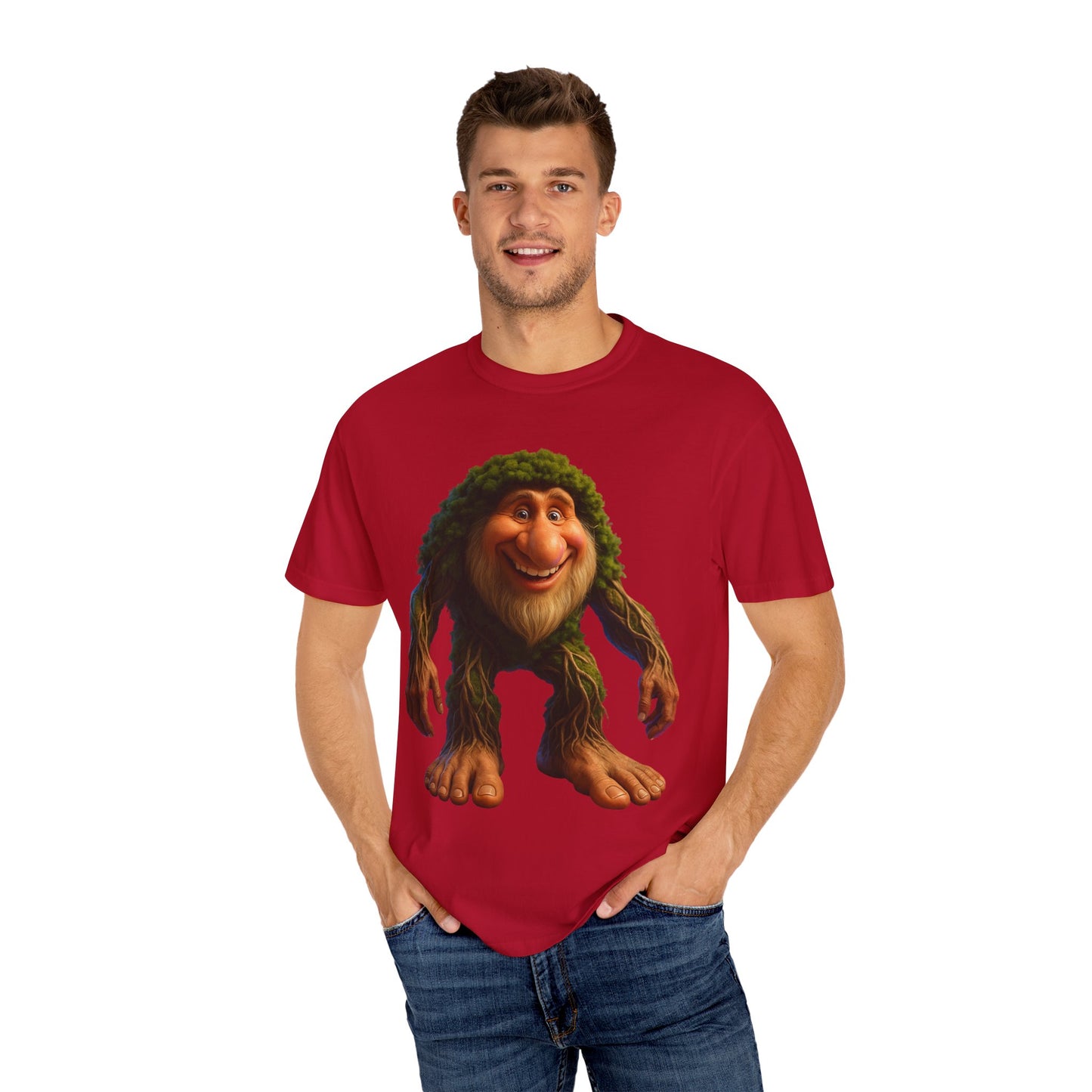 Whimsical Bigfoot T-Shirt, Funny Nature Tee, Sasquatch Gift, Outdoorsy Apparel, Unisex Graphic Shirt