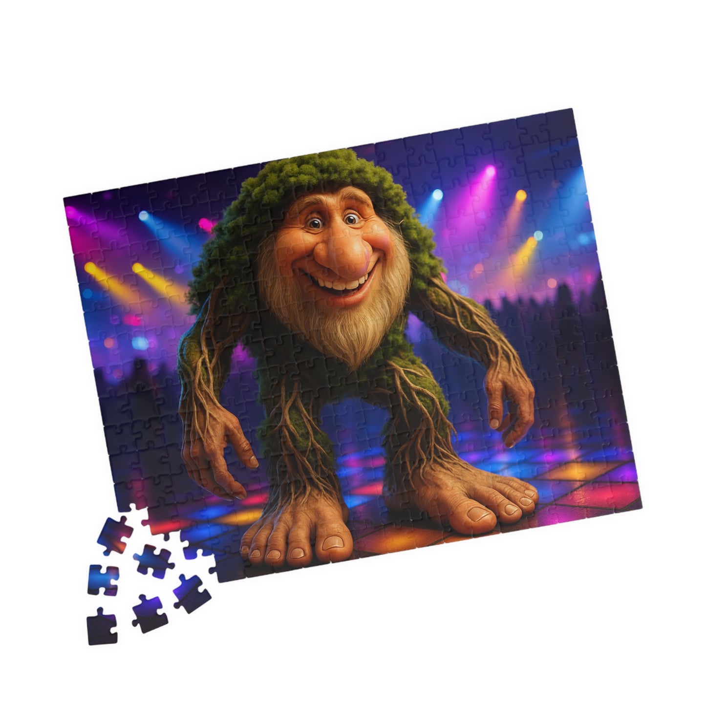 Dance Floor Monster Puzzle - Fun Family Activity, Gift Idea for Kids, Unique Home Décor, Game Night Essential, 252-Piece Challenge