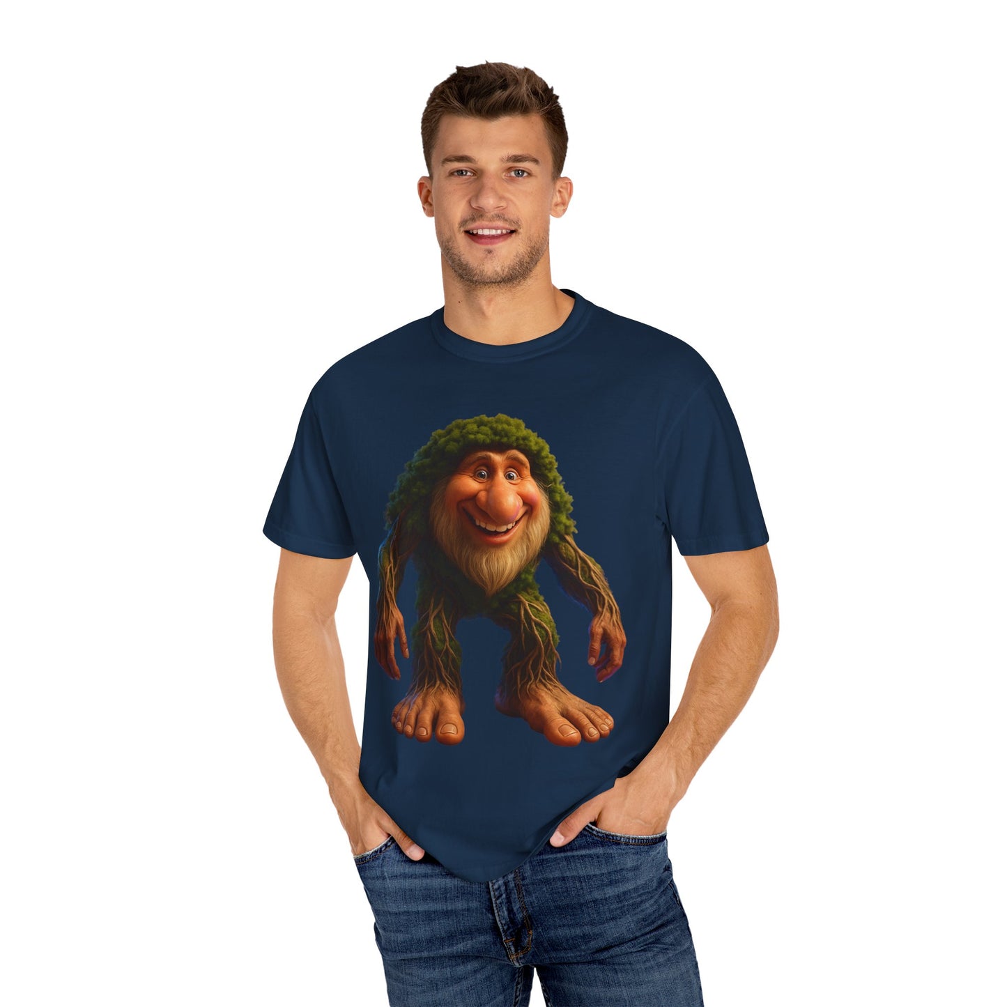 Whimsical Bigfoot T-Shirt, Funny Nature Tee, Sasquatch Gift, Outdoorsy Apparel, Unisex Graphic Shirt