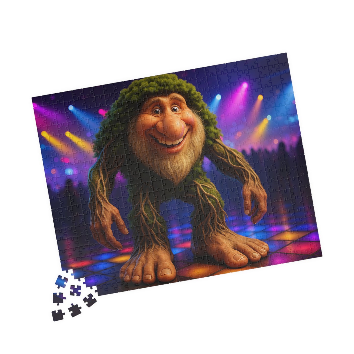 Dance Floor Monster Puzzle - Fun Family Activity, Gift Idea for Kids, Unique Home Décor, Game Night Essential, 252-Piece Challenge