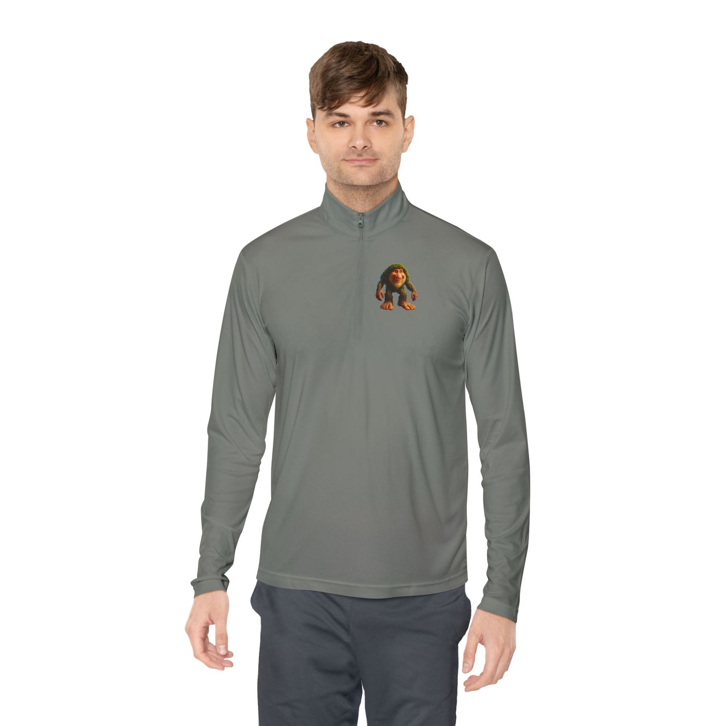 Cozy Cartoon Quarter-Zip Pullover for Retro Gaming Fans, Unisex Pullover, Great for Cold Days, Unique Gift, Cartoon Apparel