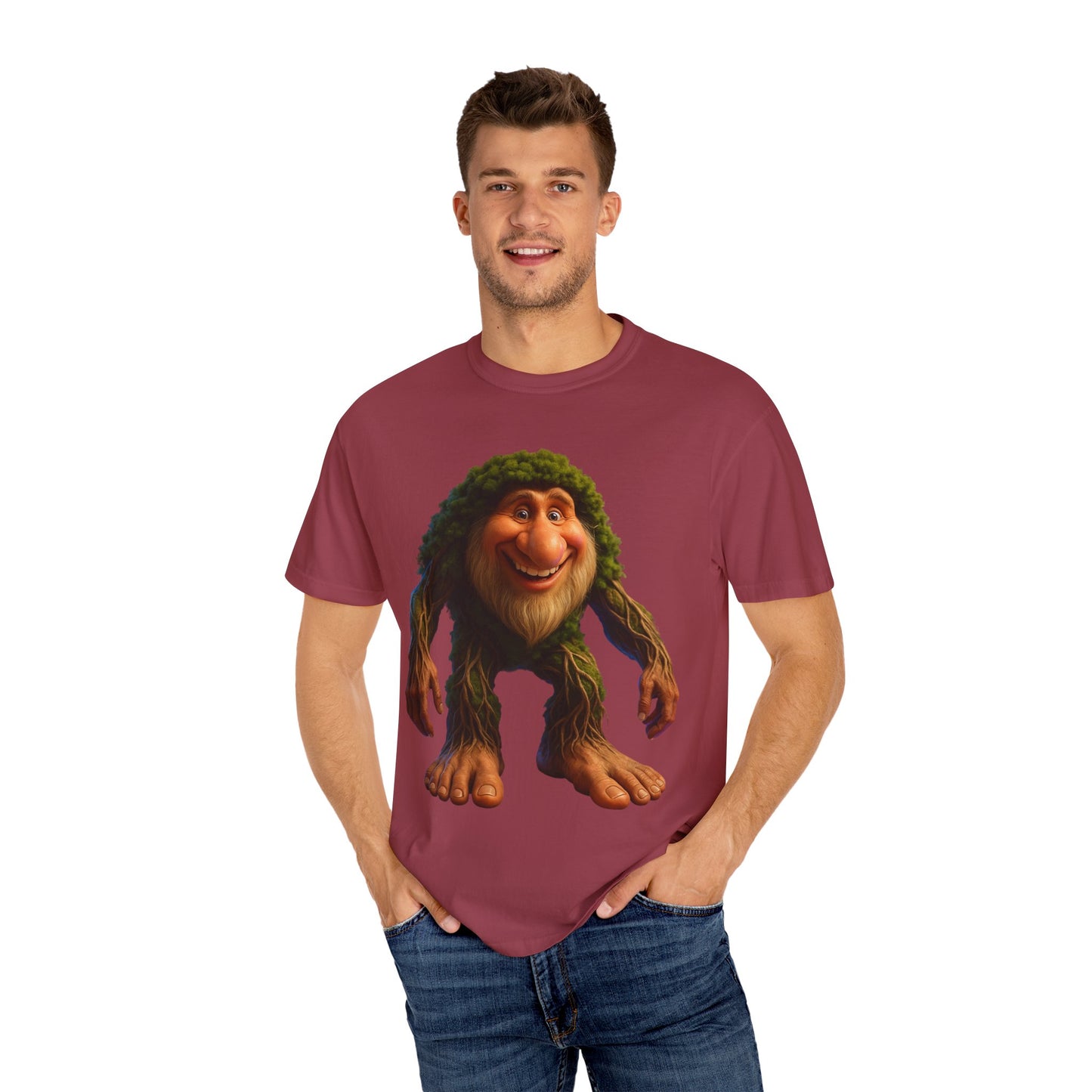 Whimsical Bigfoot T-Shirt, Funny Nature Tee, Sasquatch Gift, Outdoorsy Apparel, Unisex Graphic Shirt