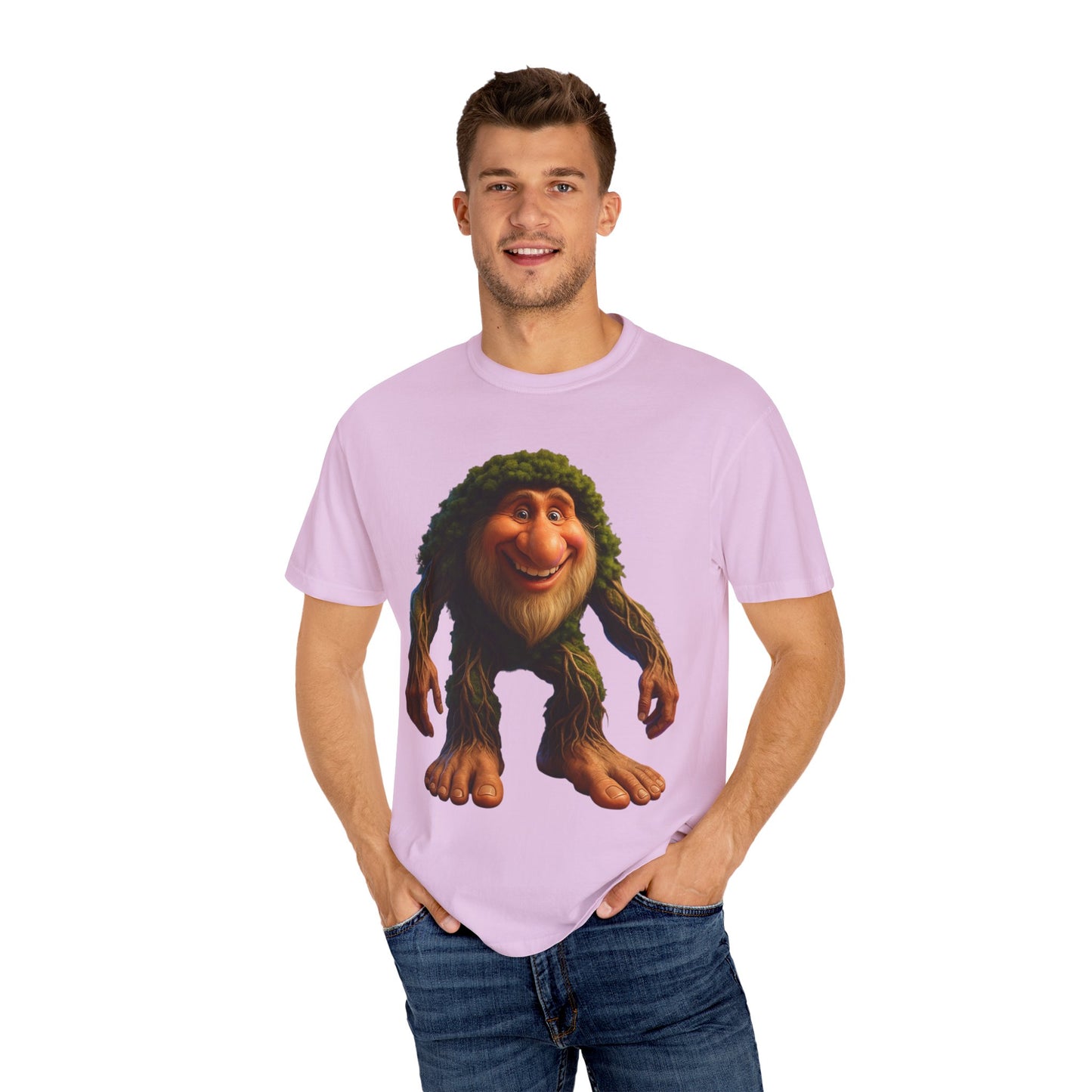 Whimsical Bigfoot T-Shirt, Funny Nature Tee, Sasquatch Gift, Outdoorsy Apparel, Unisex Graphic Shirt