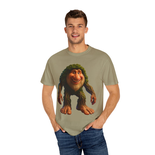 Whimsical Bigfoot T-Shirt, Funny Nature Tee, Sasquatch Gift, Outdoorsy Apparel, Unisex Graphic Shirt